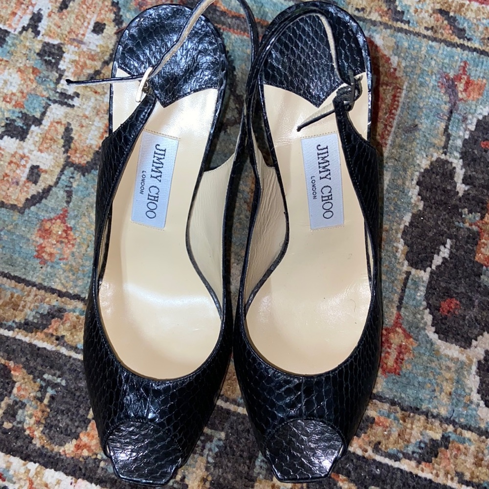 Jimmy Choo Python Sling back